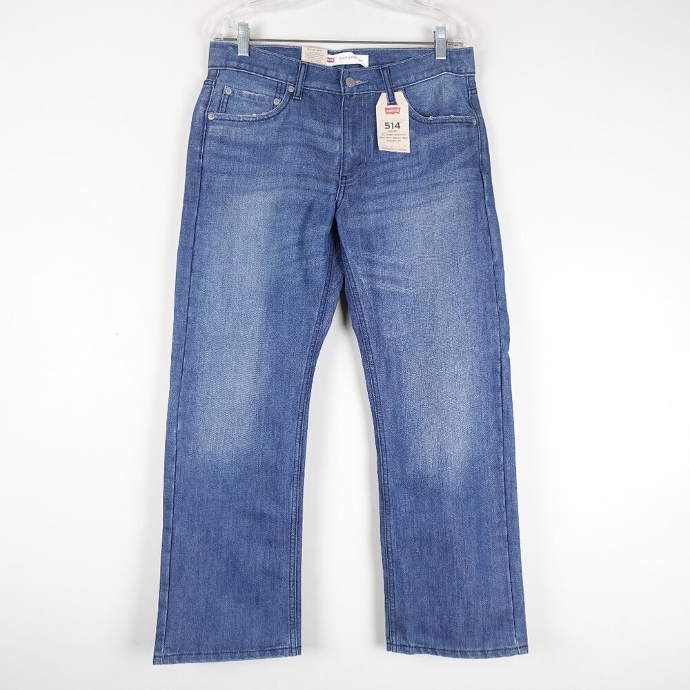 NEW Levi's 514 Straight Leg Jeans Boys 12 Husky (32x27)